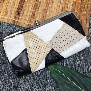 HOBO Patch Leather Wallet